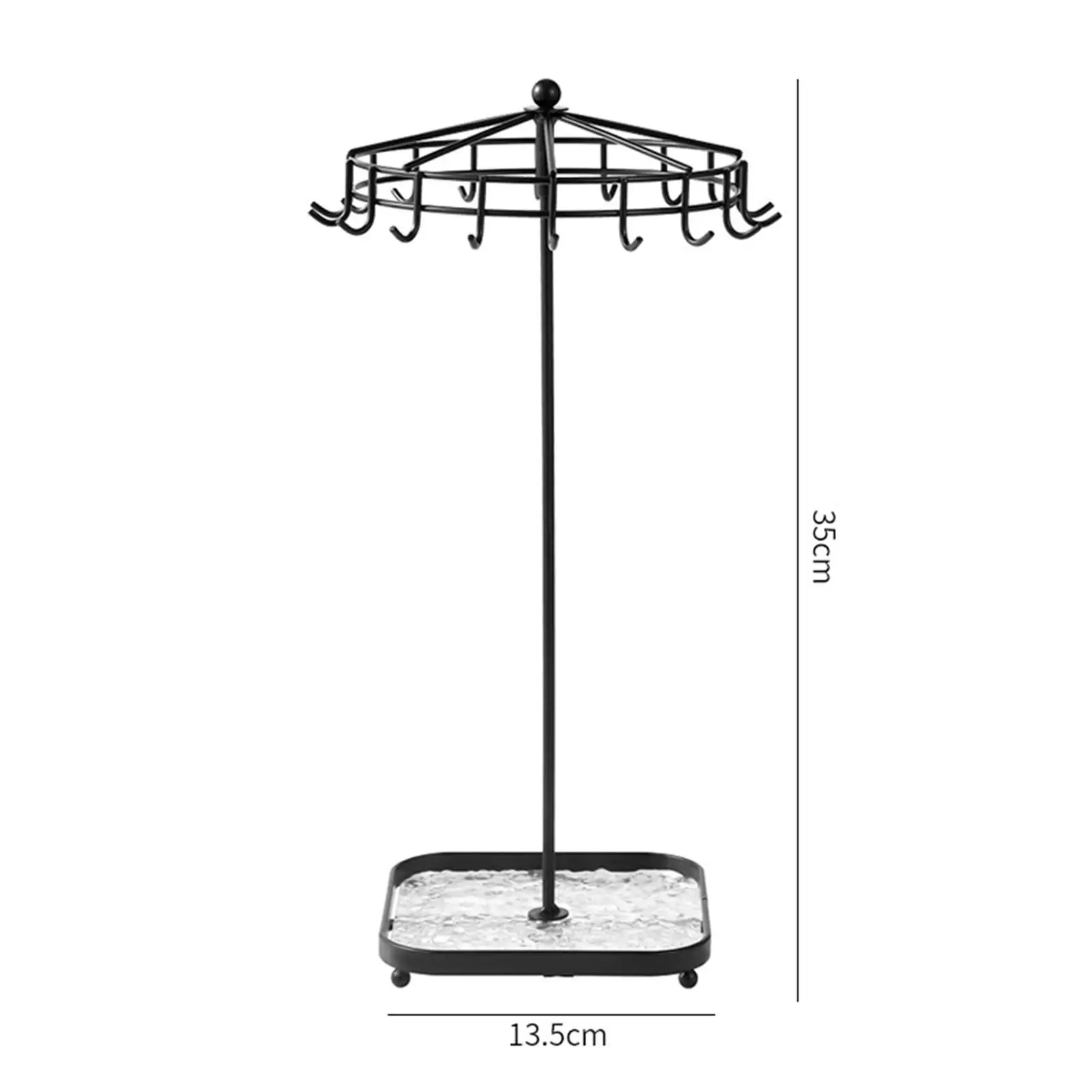 回転式ジュエリーホルダー,鉄の棚,ネックレス,リング,ブレスレット,テーブルトップ,小売店,家の装飾用のディスプレイラック