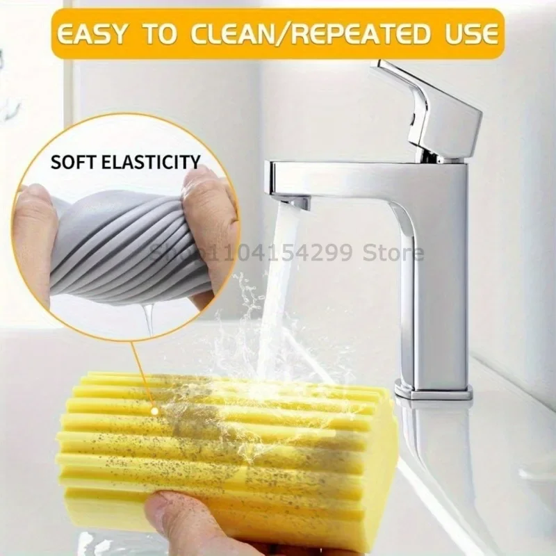 Magical Dust Cleaning Sponges Pva Sponge Damp Clean Duster for Cleaning Blinds Glass Baseboards Vents Railings Mirrors Window