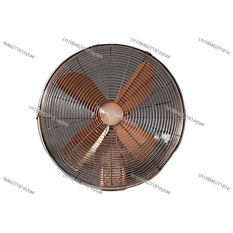 Vintage Metal Wall Mounted Oscillating Fan 100° Adjustable 3 Speeds High Velocity Antique Copper for Home Restaurant