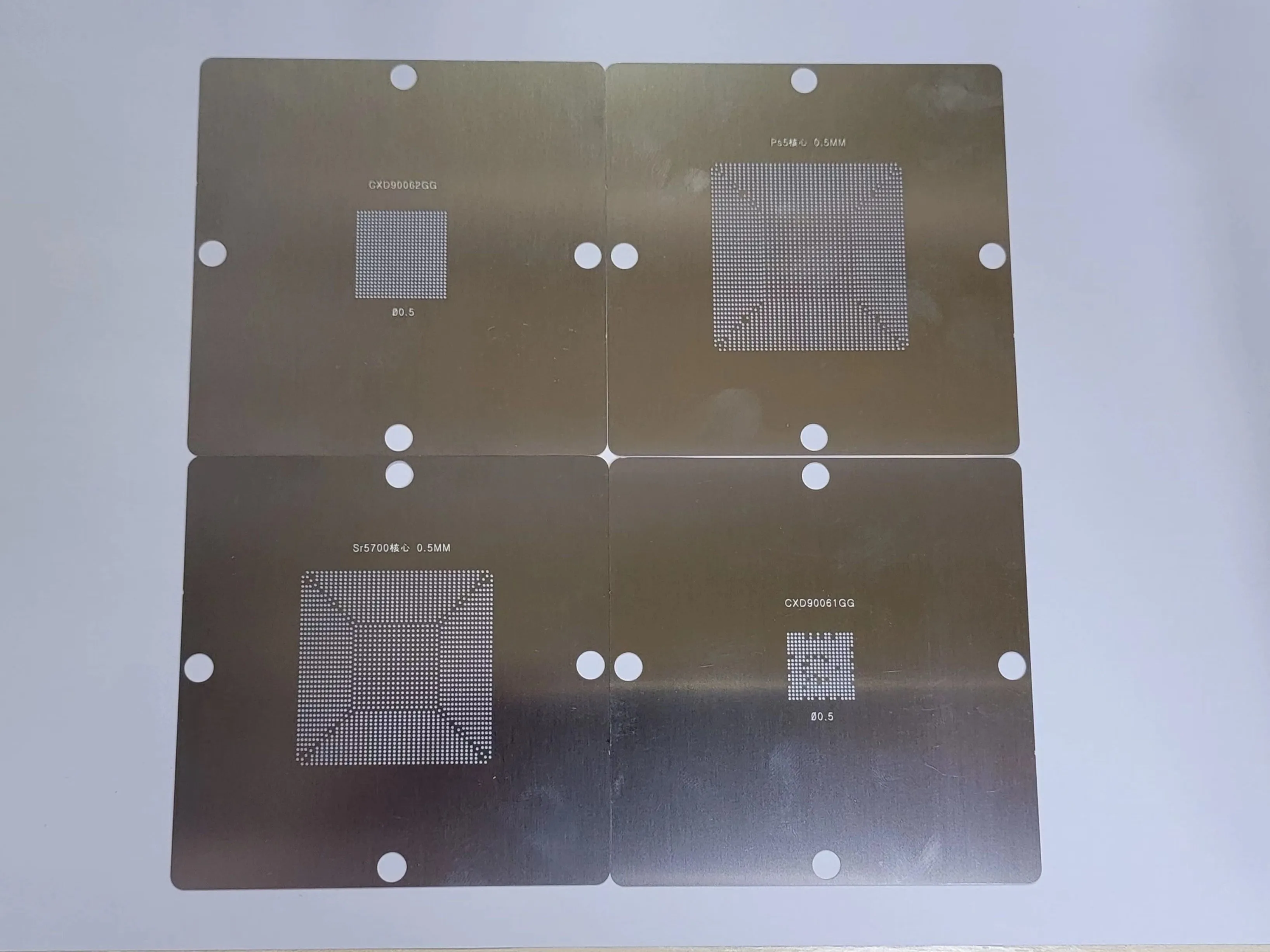 Direct-heat /90mm steel stencil packs of 2 Set  4 Set or 8 set/kit for BGA Rework Station Soldering Machine Chip Repairing Tools