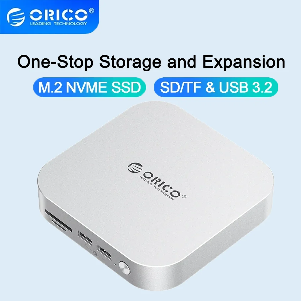 ORICO MiniLink 40Gbps M.2 SSD Enclosure Docking Station USB4 Type C Hub with SD/TF 4.0 Card Reader  Multi-Interface Converter