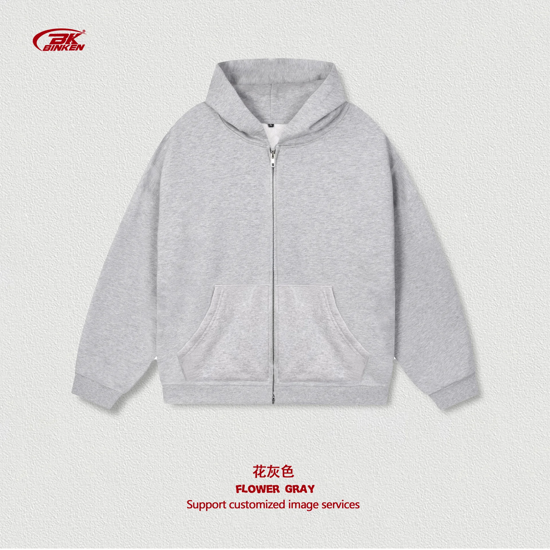 معطف رجالي 360 جرام سويت شيرت بقلنسوة بسحاب بلون سادة للأولاد والمراهقين، سترة رياضية وترفيهية، سترة بحلقات لـ spri