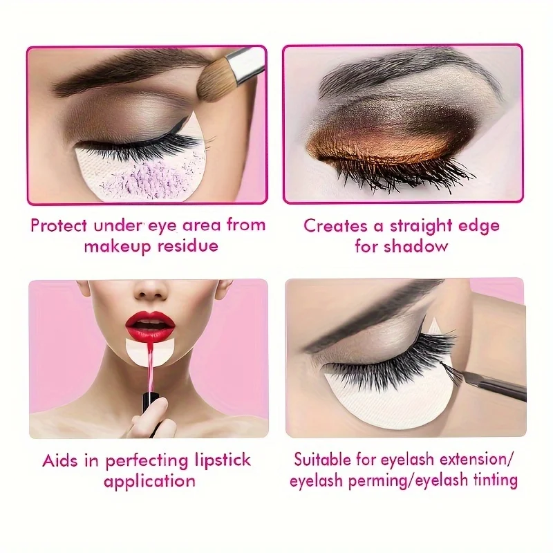 وصلات رموش غير منسوجة قابلة لإعادة الاستخدام، حماية لطيفة للعين، وصلات رموش، وسادات عين مضادة للحساسية للمكياج النسائي #4