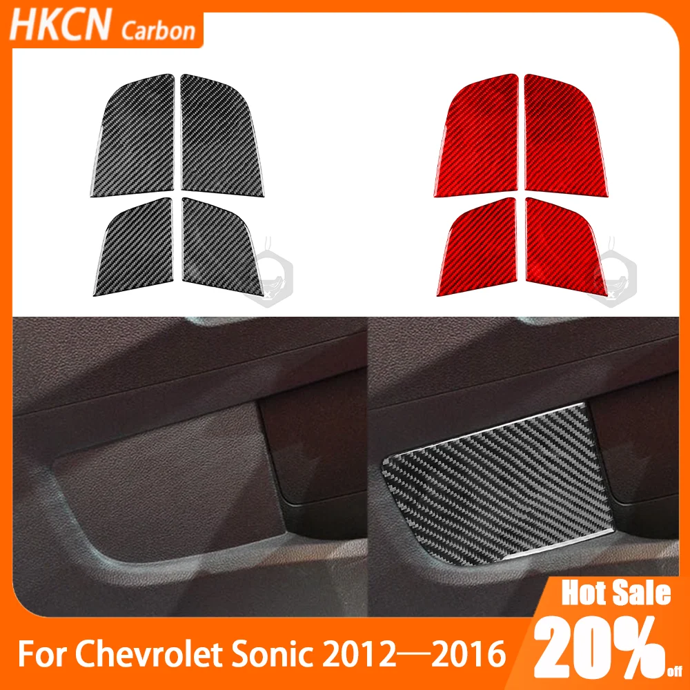 

Carbon Fiber Inner Door Handle Barrel Panel Car Accessories Interior Cover Trim Modified Sticker For Chevrolet Sonic 2012—2016