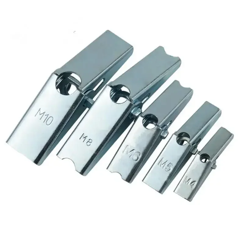 10PCS M4 M5 M6 M8 M10 Plasterboard Hollow Wall Cavity Wall Fixing Spring Toggle Anchor Ceiling Dry Wall Anchors No Bolt