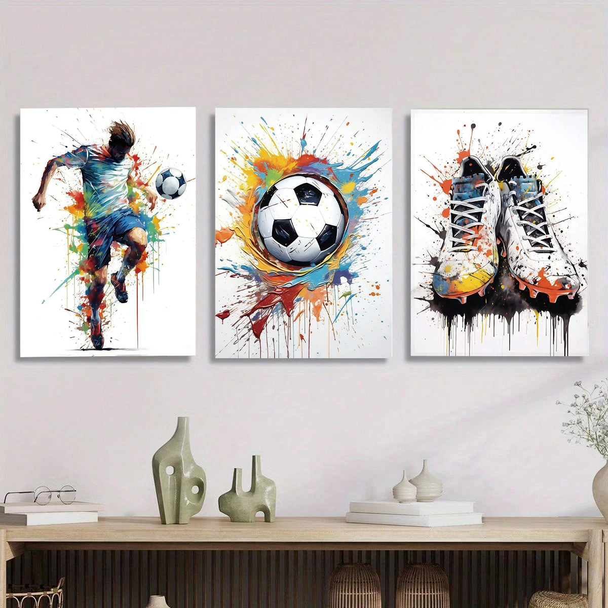 Football Themed Decorative Pai - Sports Equipment Store ulasan dan harga