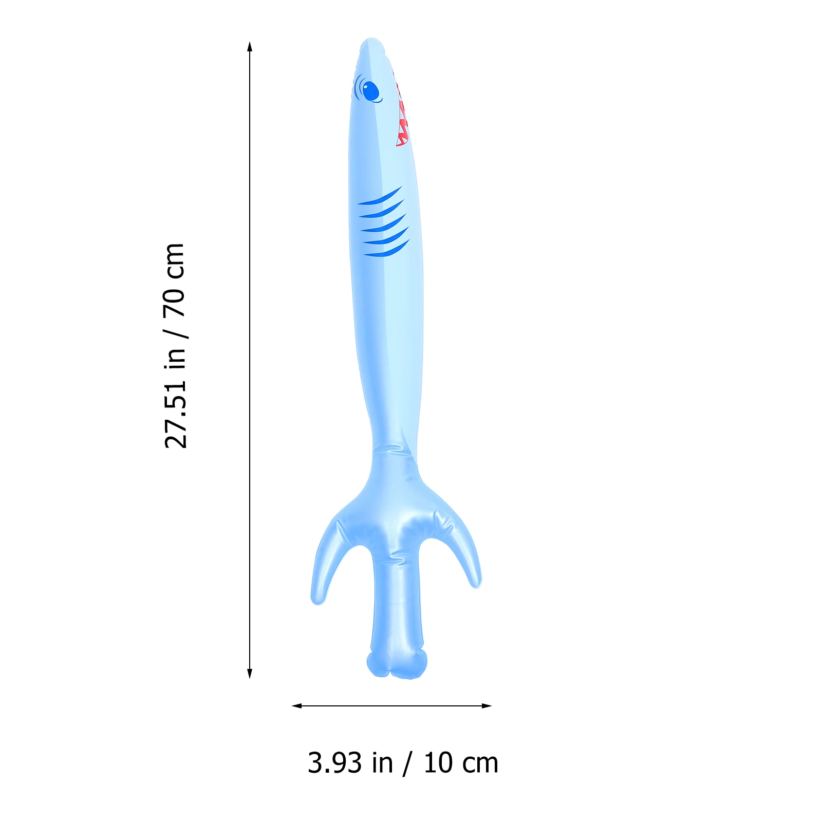 2Pcs Inflatable Pirate Swords Shark Pattern Cartoon PVC Material Easy Inflate Deflate Kids Pirate Cosplay Halloween Party