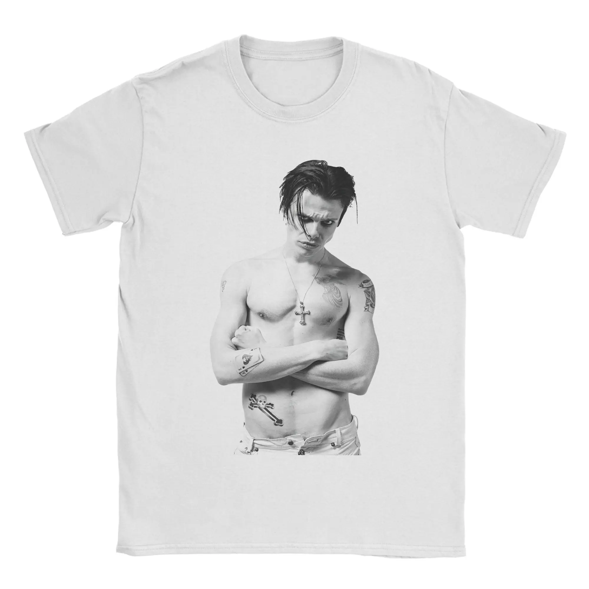 

Yungblud IDOLS The World Tour 2025 футболки мужские из чистого хлопка винтажная футболка с круглым воротником футболка с короткими рукавами топы идея подарка