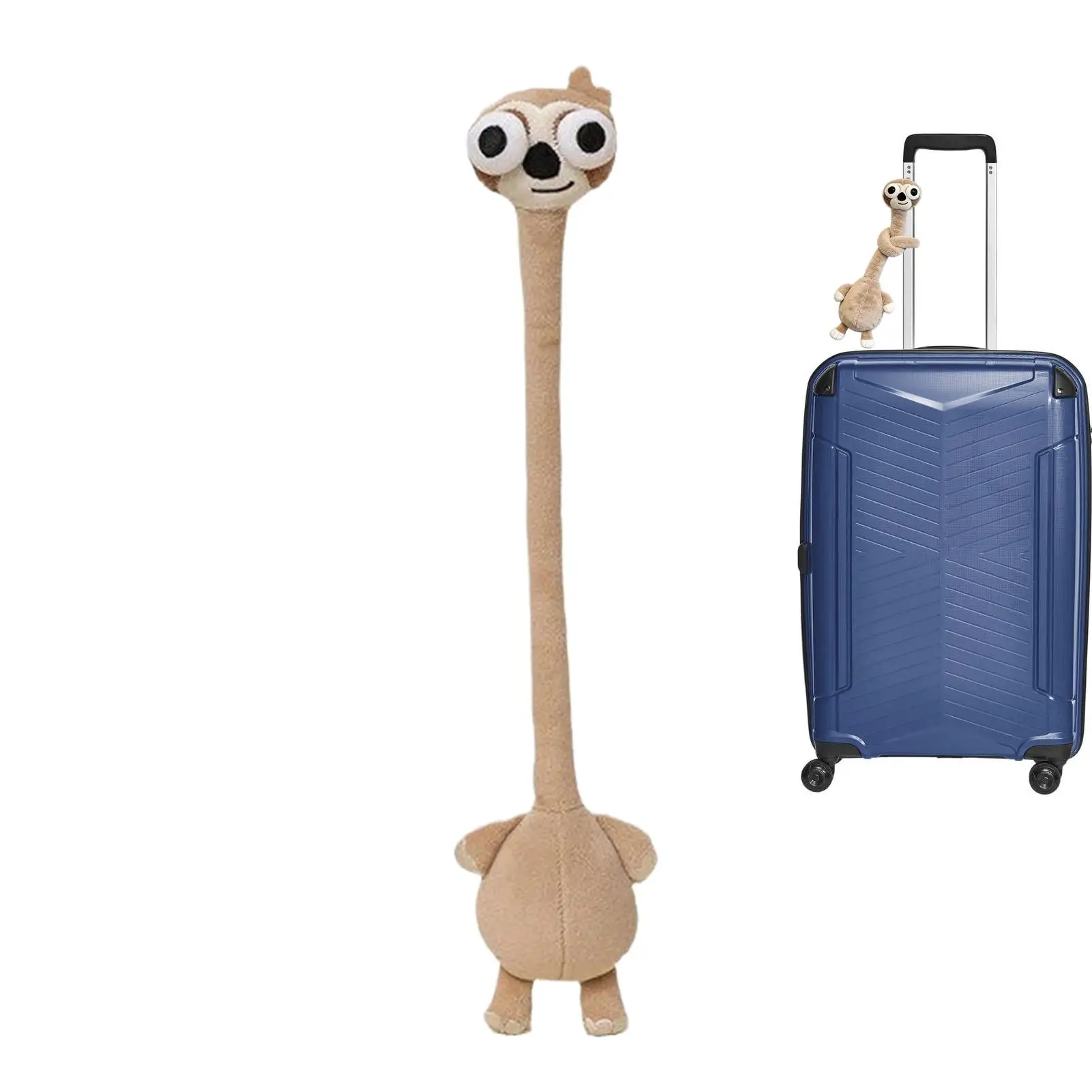 Plush Keychain Soft Cute Decorative Sloth Bag Charm 40cm Plush Animal Backpack Key Chain For Women Men Kids Girls Boys Luggage