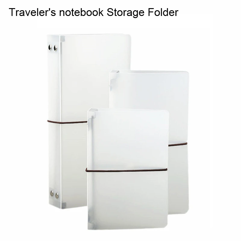 Traveler\'s Notebook PVC Folder for Planner Refill Inner Page Filler Papers Storage Folder Office & School Supplies Stationery