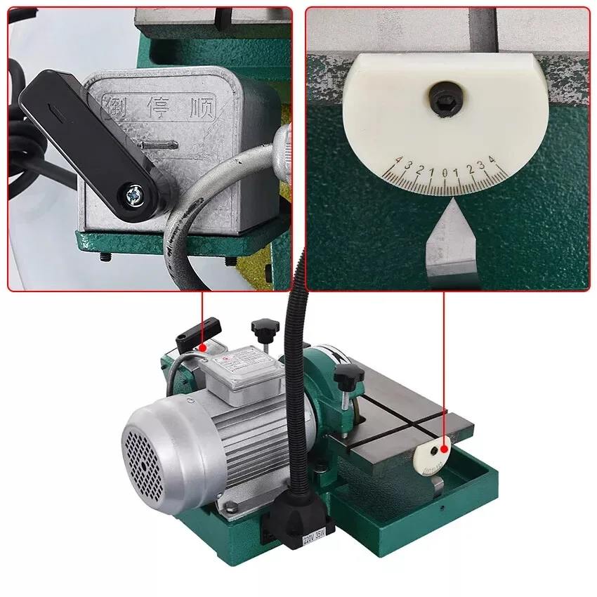 370W 2800rpm Turning Tool Grinding Machine Desktop Universal Sharpener Knife Grinder Electric Sharpening Machine 220V/380V