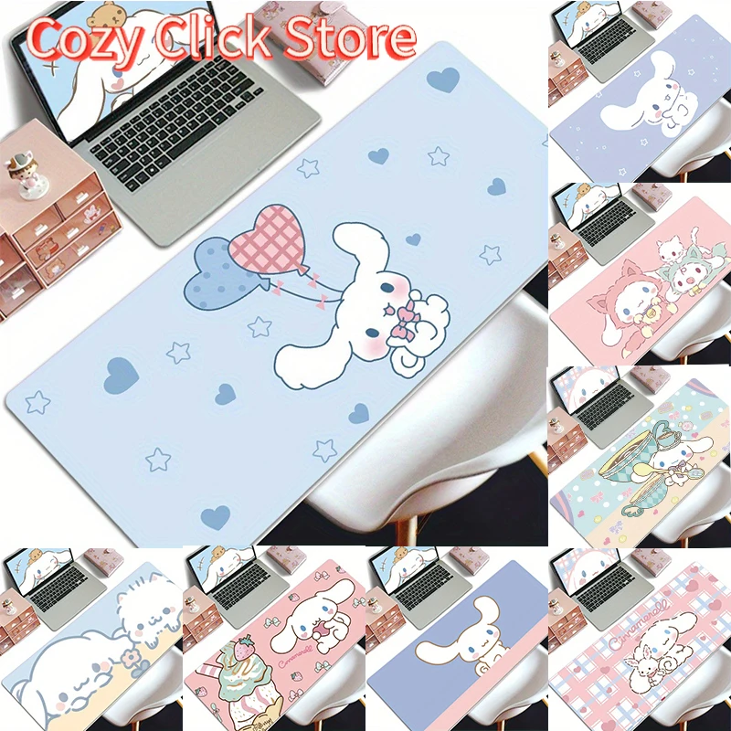 

MINISO Sanrio Cinnamoroll коврик для мыши игровые офисные настольные коврики большой для компьютера нескользящий коврик для мыши с замком
