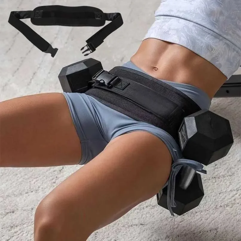 Weight-bearing Belt Weighted Waist Trainer Belt - Adjustable Resistance Ergonomic Design Workout Hip Thrust Hip Training Belt