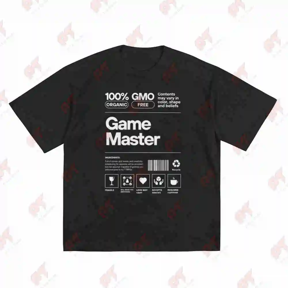 Game Master Short Sleeve Tee 100% Cotton T-Shirt