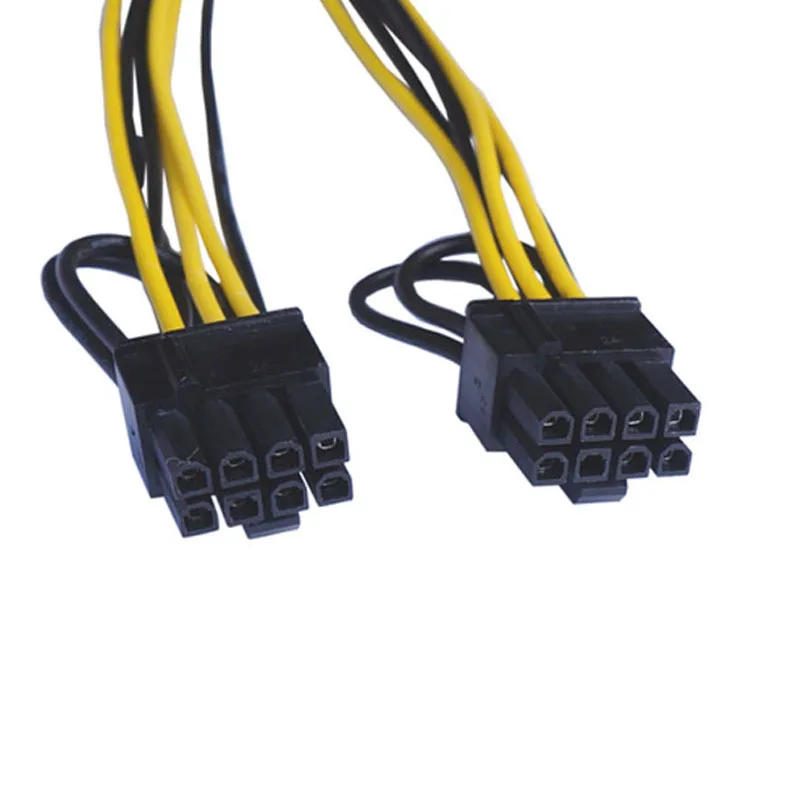 Power Kabel Professionele 6Pin Naar Dual 8Pin 20Cm Videokaart Power Data Cord Splitter Voor Computer Pc