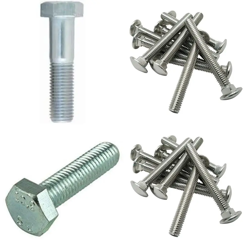 

Zinc-Plated Hex Cap Screws Class 8.8 M20-2.50 x 75mm, 10-Pack, Coarse Thread, Partially Threaded, 2.25 Thread Length, Metric Fas