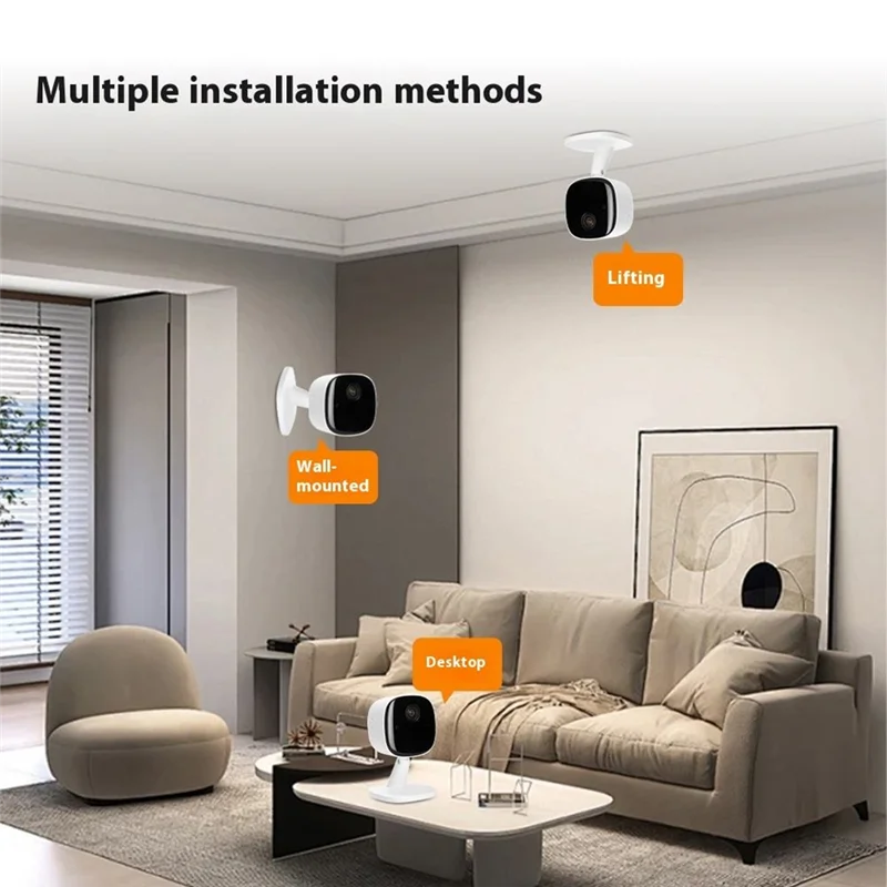 2025 جديد-المنزل الذكي 1080P HD واي فاي كاميرا مراقبة الطفل أمن صغير محمول الصوت الأشعة تحت الحمراء للرؤية الليلية كشف الحركة #6