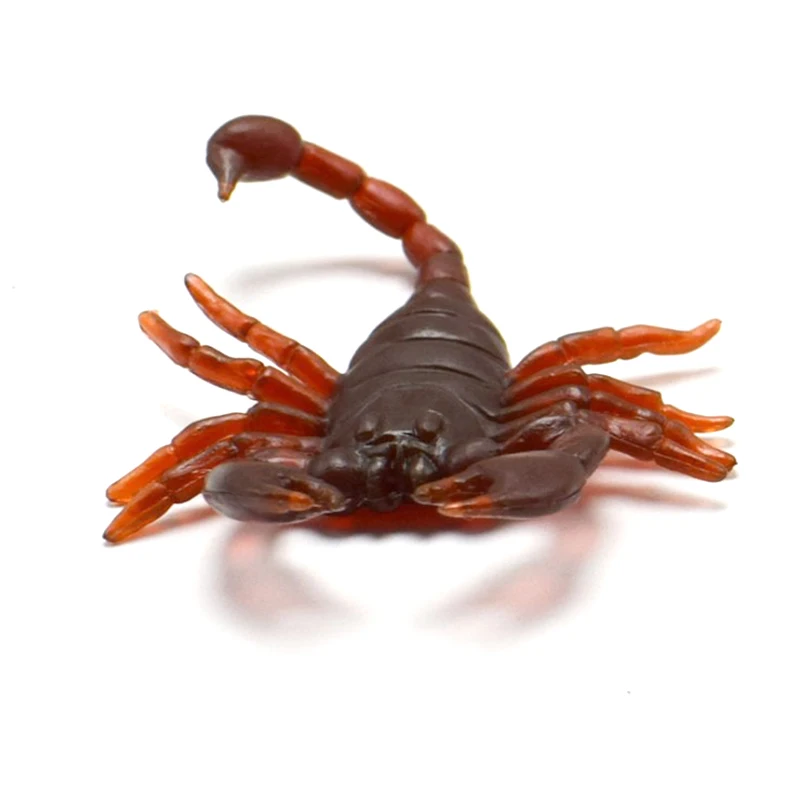 10pcs/lot April Fools' Day Novelty Funny Toy Simulation Scorpion Terror Worm Toys Nausea False Scorpion Frightening Prop Toys