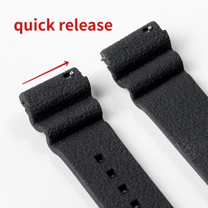 Silicone Watch Band 20 22mm for Seiko Diving SKX 007 009  Abalone Canned Waterproof Sports Strap Ring Clasp Pin Buckle Withlogo