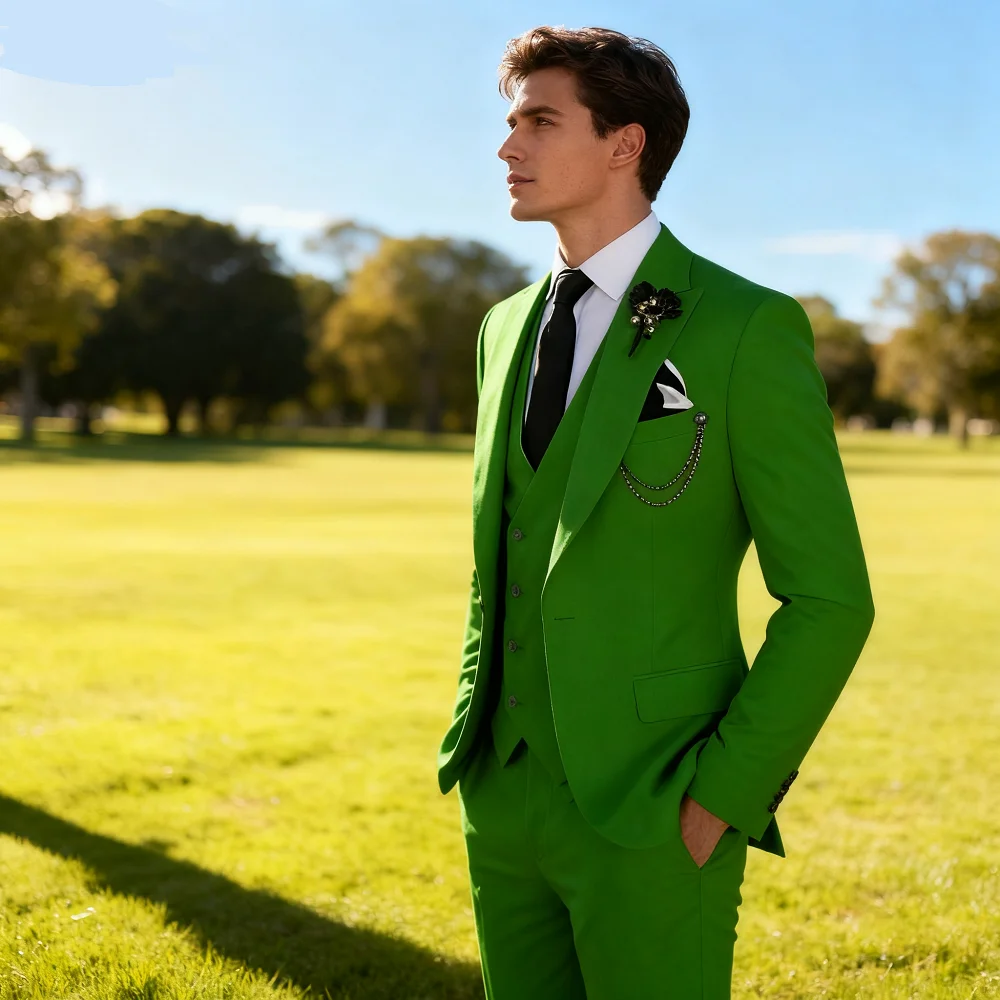 الرجال 3 قطعة سليم صالح الزفاف سهرة الدعاوى الذروة التلبيب حفلة رسمية رفقاء البدلة مجموعة مع السترة سترة السراويل