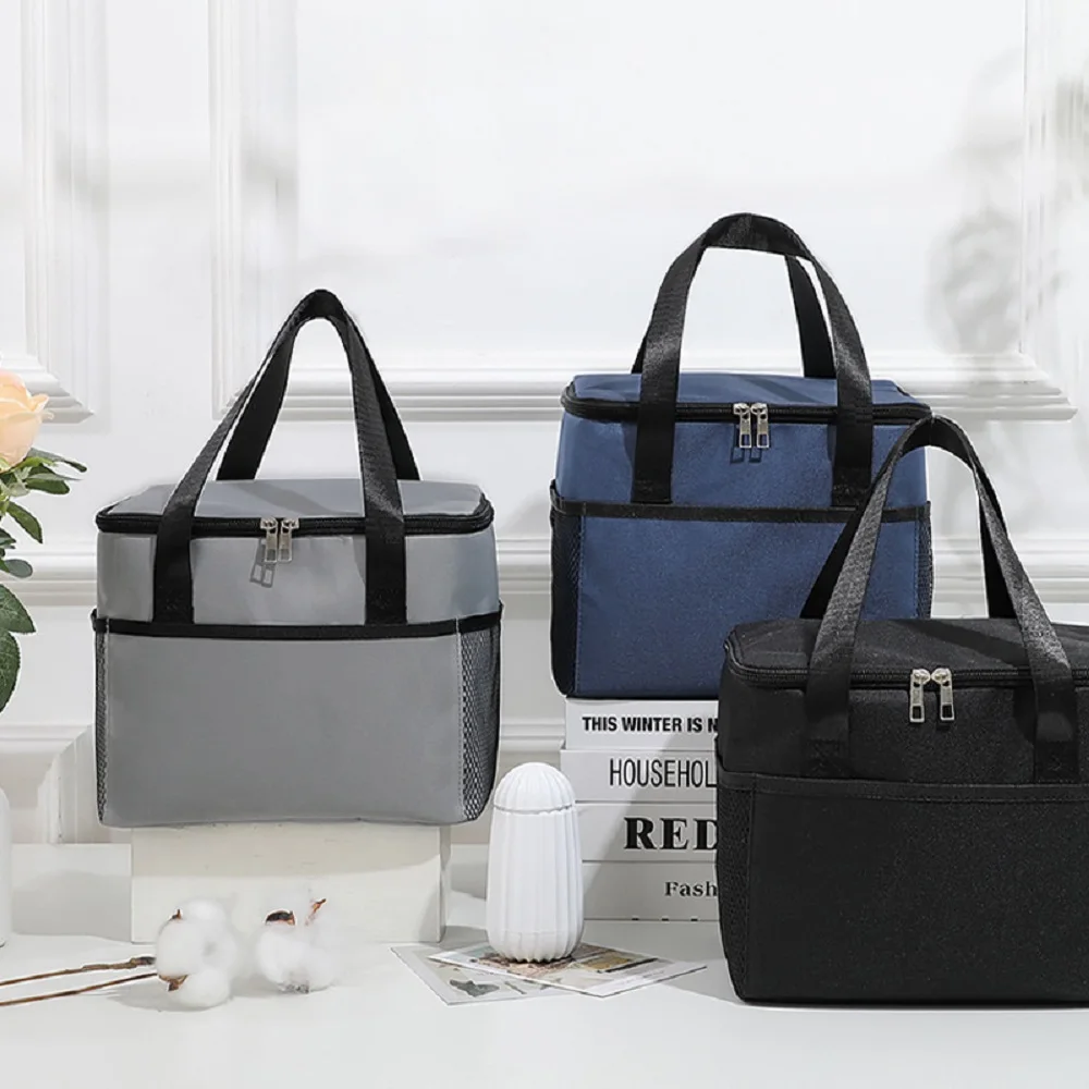 1 Stück Große Kapazität Isolierbox Wasserdichte Handtasche Umhängetasche Outdoor-Kühlbox Hersteller Picknicktasche Isoliertasche