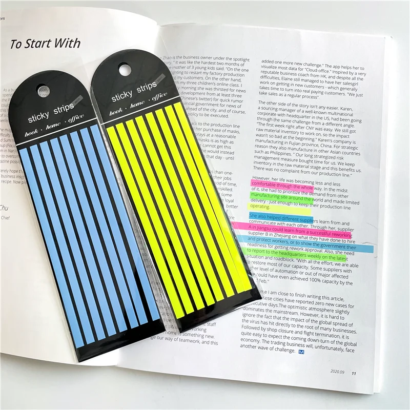 160Pcs Color Stickers Transparent Fluorescent Index Tabs Flags Sticky Note Stationery Children Gifts School Office Supplies