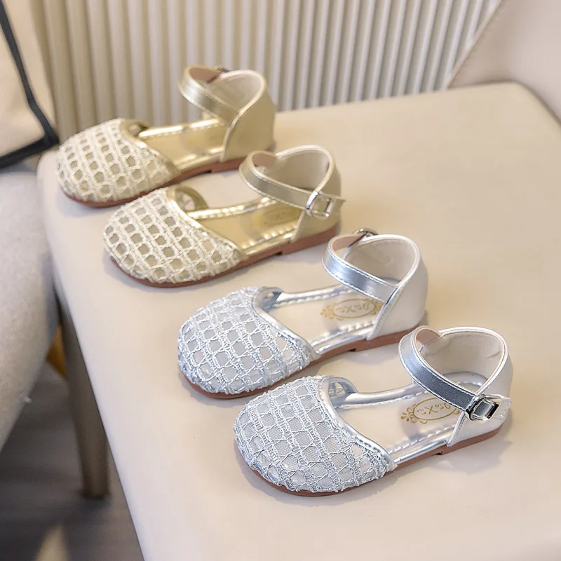 2026 Children's Summer Sandals New Soft Bottom Kids Sandals for Girls Fashion Causal Beach Shoes Non-slip Breathable Mesh