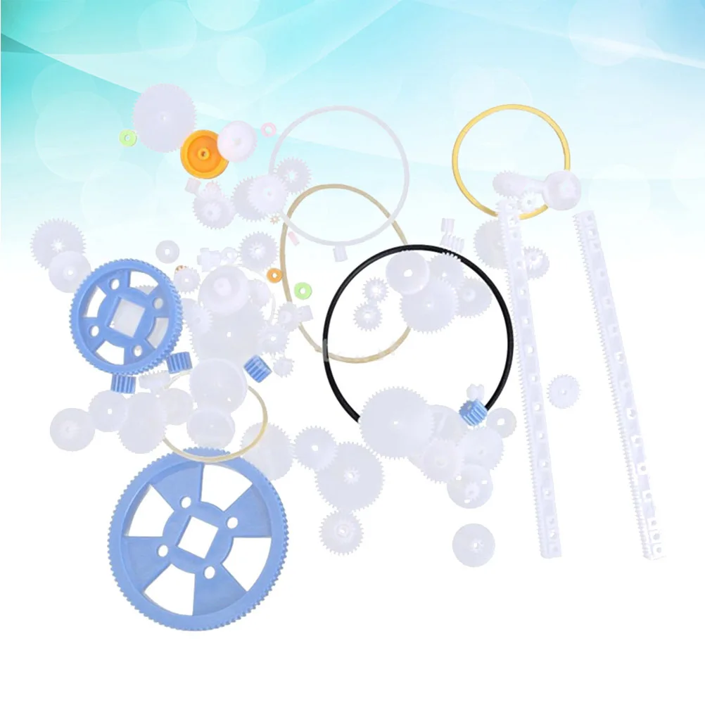 80Pcs Gear Assortment Set Plastic Premium Quality for DIY Engineering Projects Robotics Car Accessories Lightweight Easy to