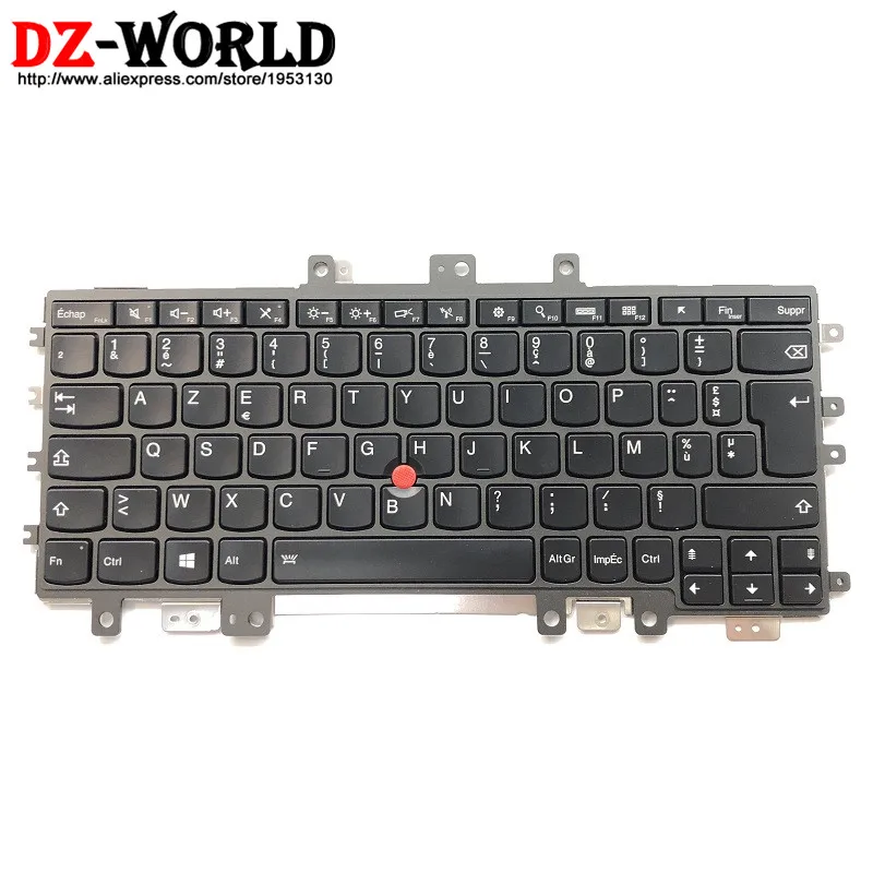 New Original Azerty French Backlit Keyboard for Lenovo Thinkpad Ultrabook Pro Helix Gen 2 20CG 20CH  00JT595 00JT635 00UR049