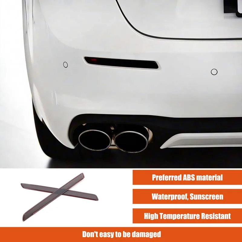 

For Maserati Ghibli 2018-2025 ABS Smoked Black Car Rear Fog Tail Light Lamp Cover Trim Car Decorative accessories