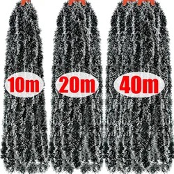 Wholesale Christmas Artificial Tinsel Garland Green Cane Ribbon Wreath for Xmas Tree Hanging Pendents Ribbons Party Home Decor