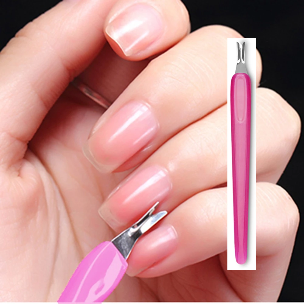 

3PCS Stainless Steel Cuticle Pushers Profession V-Shape Dead Skin Remover Clipper Trimmer Manicure Pedicure Nail Art Care Tools