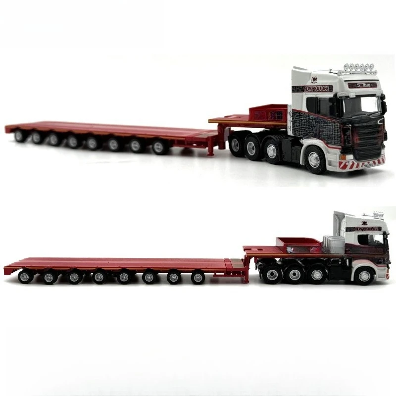 Multi-Axle Trailer Semi-Trailer, Truck Car Model, Collection Alloy 1:76