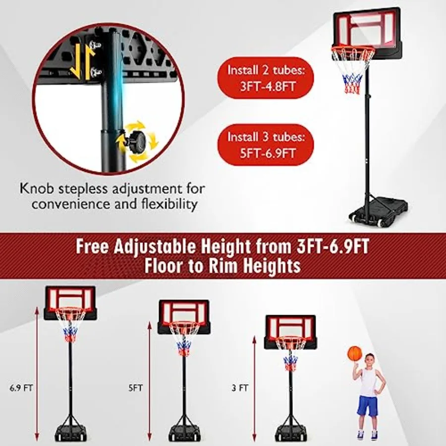 Adjustable Portable Basketball Hoop 2