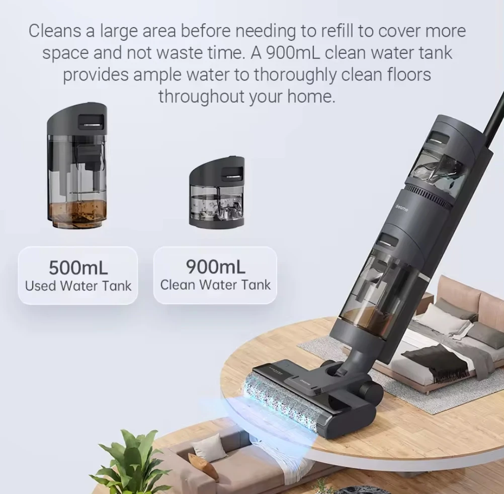 Dreame H12 ウェット＆ドライ掃除機 垂直型 床洗浄 モップ機能付き ハンディタイプ 家庭用