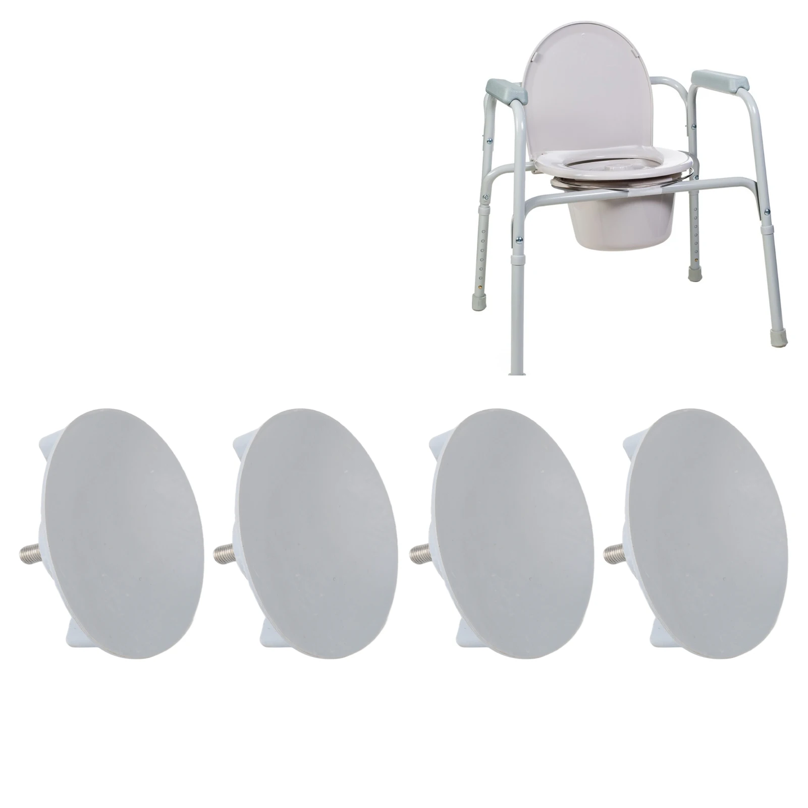 4pcs Elder Shower Chair Replacement Feet Large Suction Cups Rubber Sliplessbath Chair Replacement Feet Non Slip Bath Seat Parts