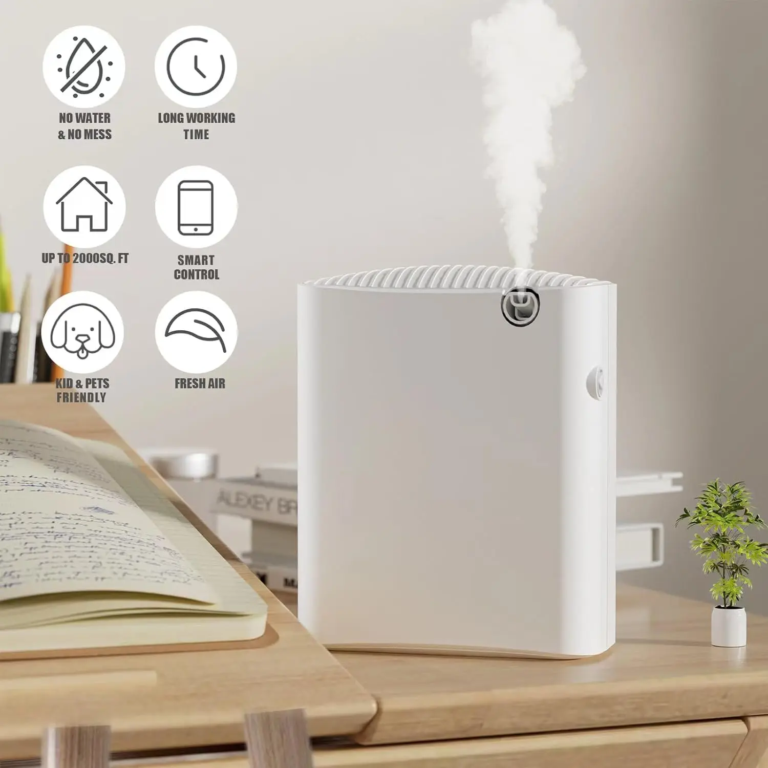 Smart Aroma Diffuser Hotels Fragrance Diffuser Coverage 500m³ Electric Smell For Home Bluetooth Control Essential Oils Diffuser