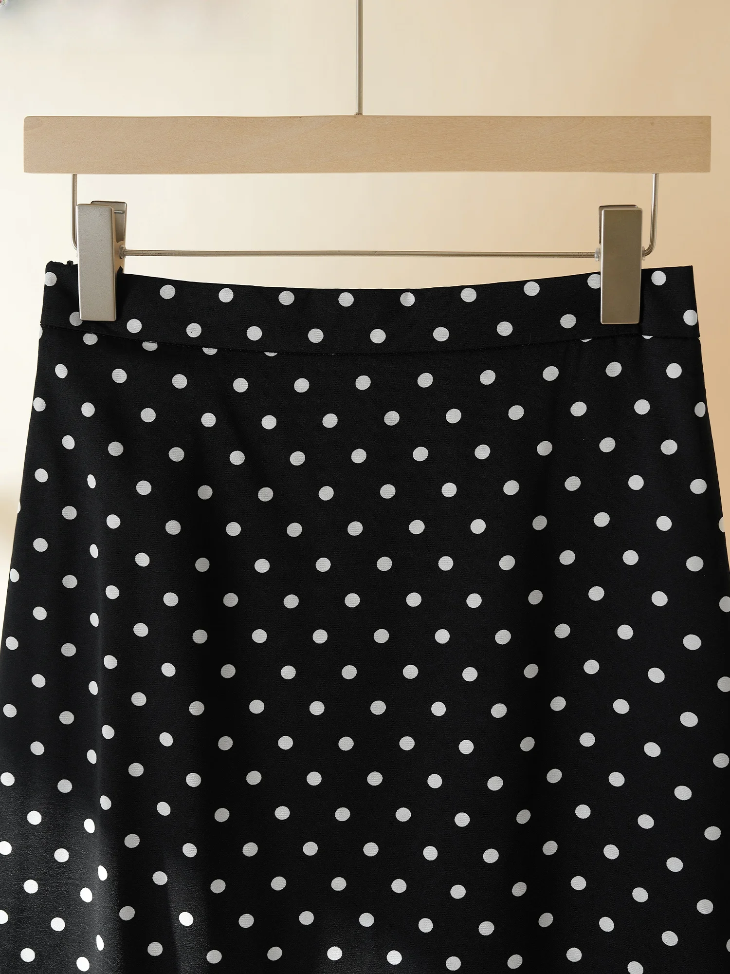 Bla – jupe portefeuille asymétrique taille haute à pois pour femmes, en Fiber de Polyester H pe, coupe cintrée, Ci Walk