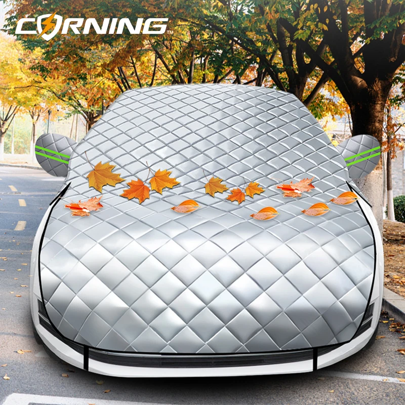 5-Layer Car Rain Cover Hail Snow Shade Awning From Protective Dust Waterproof Exterior Protect Anti Uv Outdoor Protector Covers