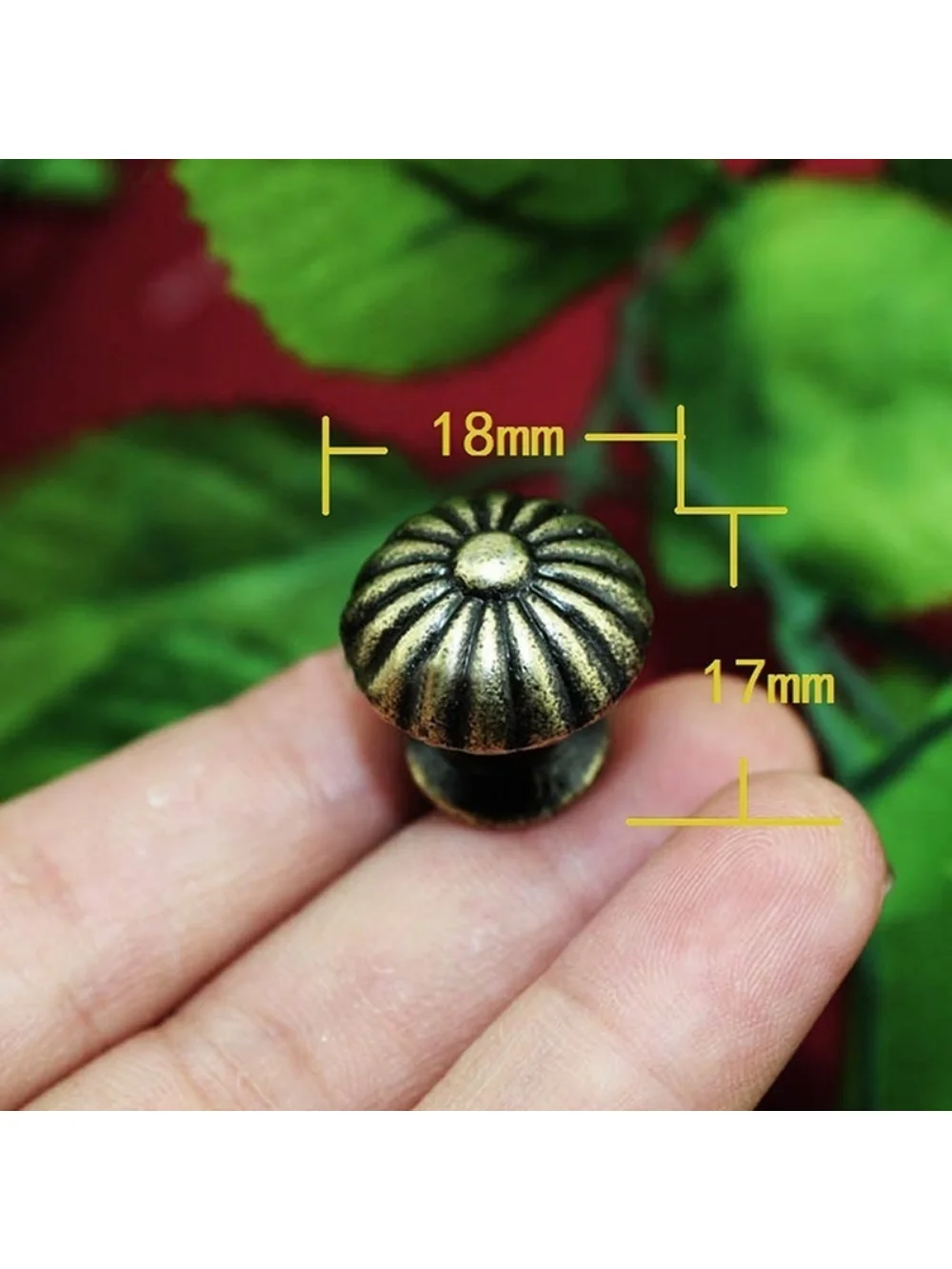 Creative New 10Pcs Vintage Mini Round Pull Knobs Wardrobe Drawer Jewelry Box Bin Cabinet Door Handle Hardware Accessories