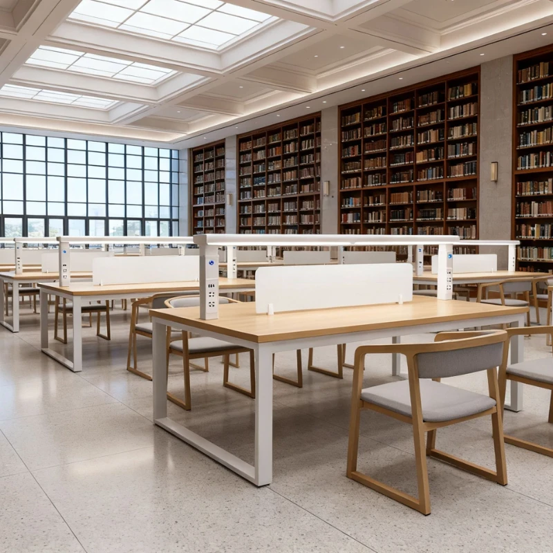 Office Desk Study Room Learning Immersive Intelligent Postgraduate Entrance Examination College Student School Library Reading
