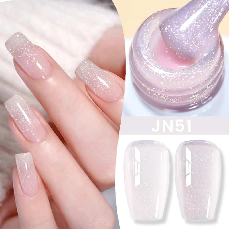 BORN PRETTY 83 Farben 10 ml Jelly Nude Gel Nagellack Herbst Bernstein Halbtransparente Maniküre Soak Off UV LED Nägel Gel Lack