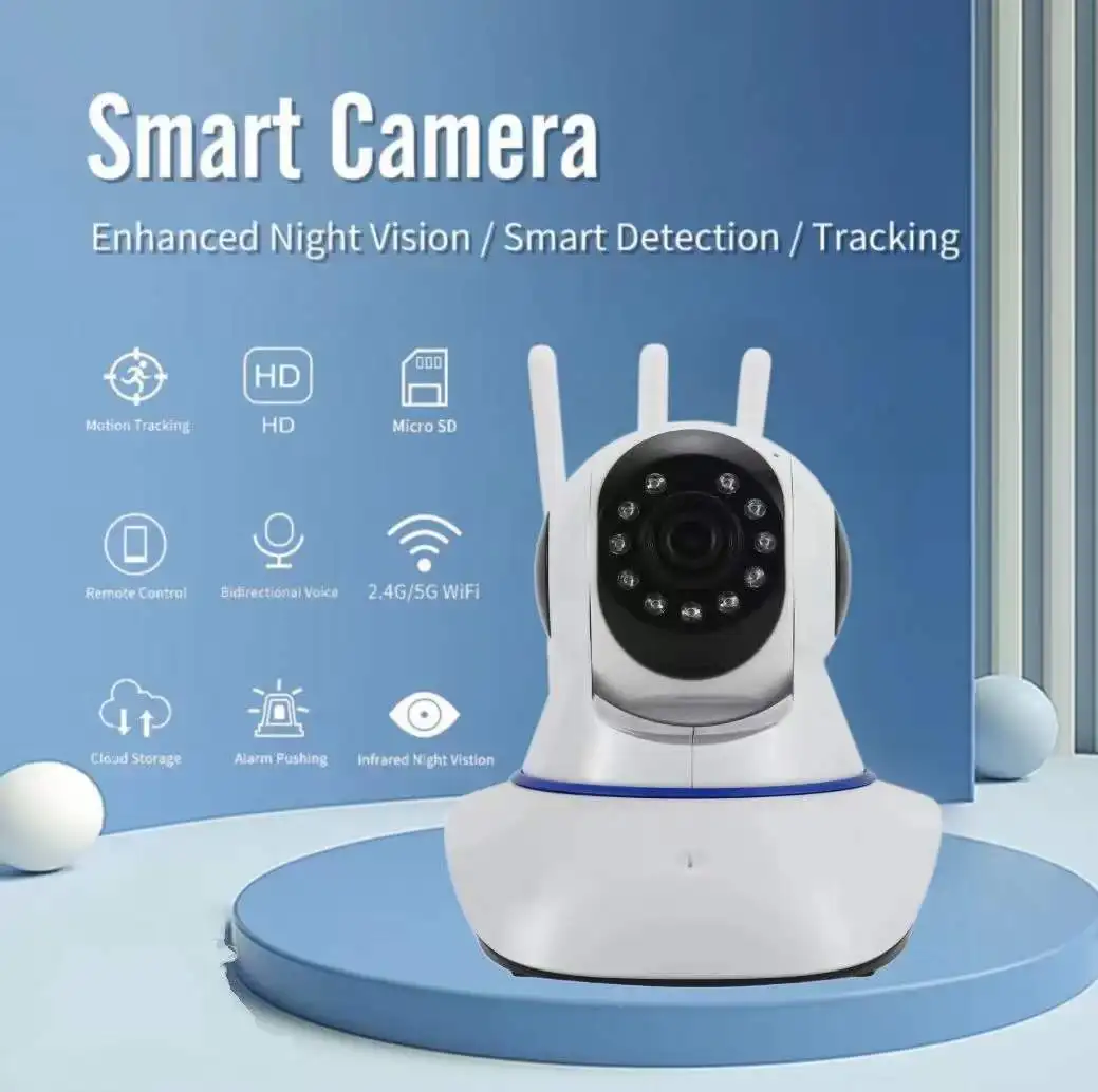 3MP 1296P Carecam APP Wireless PTZ IP Dome Camera  AI Humanoid Detection Home Seucity CCTV Baby  Monitor