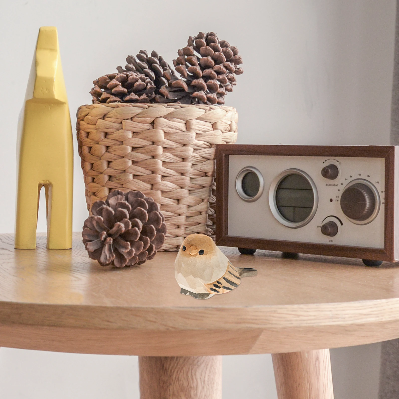 

Wooden Bird Minimalist Design Small Animal Ornament For Home Decor Desktop Shelf Tabletop Living Room Decoration