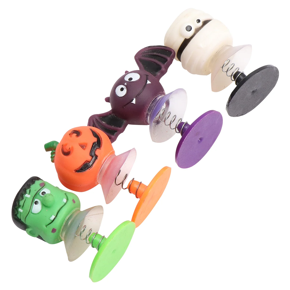 

4pcs Halloween Bounce Grimace Style Creative Toys Funny Jump Props Festival Gift Toys Halloween Toys Jump Toy Party