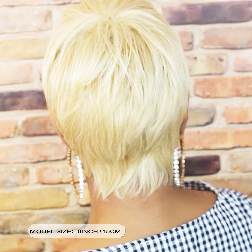 新着ショート ホワイト カット ウィッグ イエロー合成ウィッグ