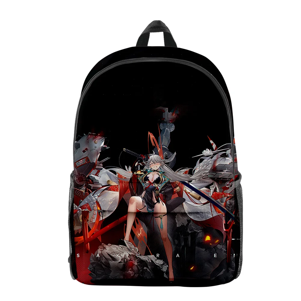 Classic Popular Funny Azur Lane Merch pupil Bookbag Notebook Backpacks 3D Print Oxford Waterproof Boys/Girls Travel Backpacks