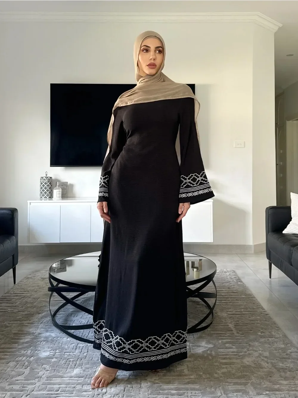 Vestido musulmán bordado Eid para mujer, Vestidos de fiesta Jalabiya Marruecos Dubai, vestido largo árabe Ramadán Kaftan Islam, Vestidos Largos