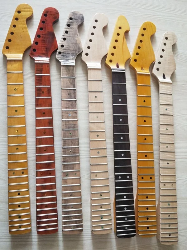 guitar-neck-headstock-22-frets-semi-finished-product-matte-finish-guitar-accessories-small-head-music-instruments