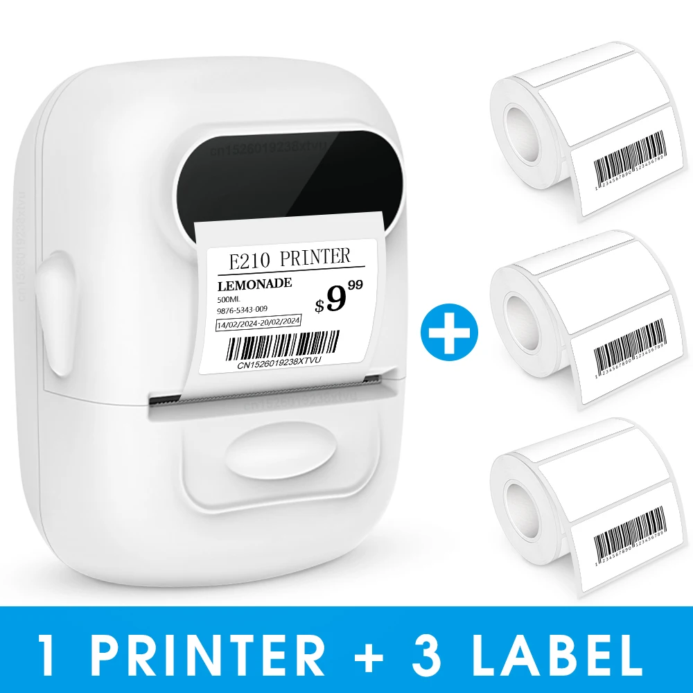 Mini Printer P50 Portable Inkless Printing Label Printer Similar to E210 M110 Marklife P50 Adhesive Printer or 3PK Label Sticker